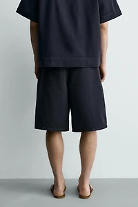 RELAXED FIT DENIM SHORTS