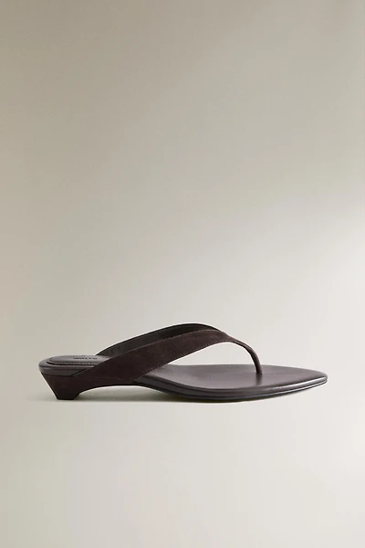 LEATHER HEEL SANDALS