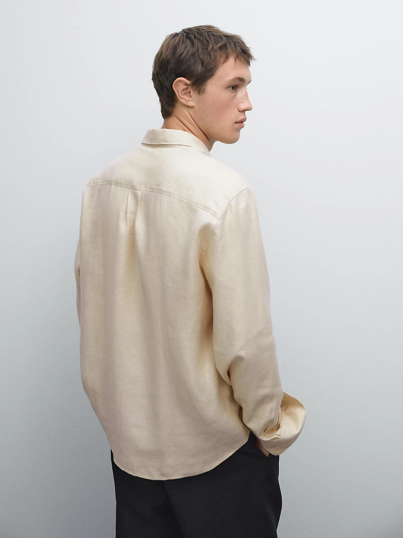 Lightweight regular fit twill shirt