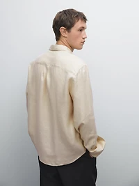 Lightweight regular fit twill shirt