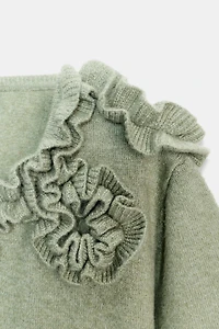 FLORAL KNIT SWEATER