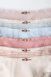 6 YEARS/ SIX-PACK OF FLORAL UNDERWEAR