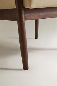 FAUTEUIL EN BOIS ET LIN