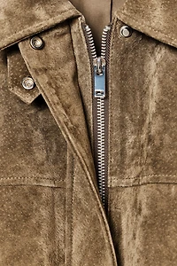 100% LEATHER BOMBER JACKET