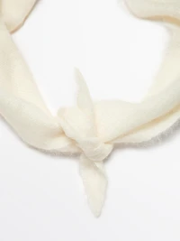 100% cashmere bandana
