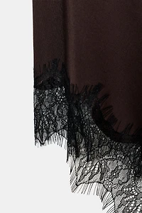 ASYMMETRIC LACE TOP