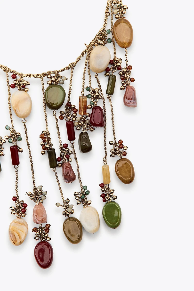 STONE WATERFALL NECKLACE
