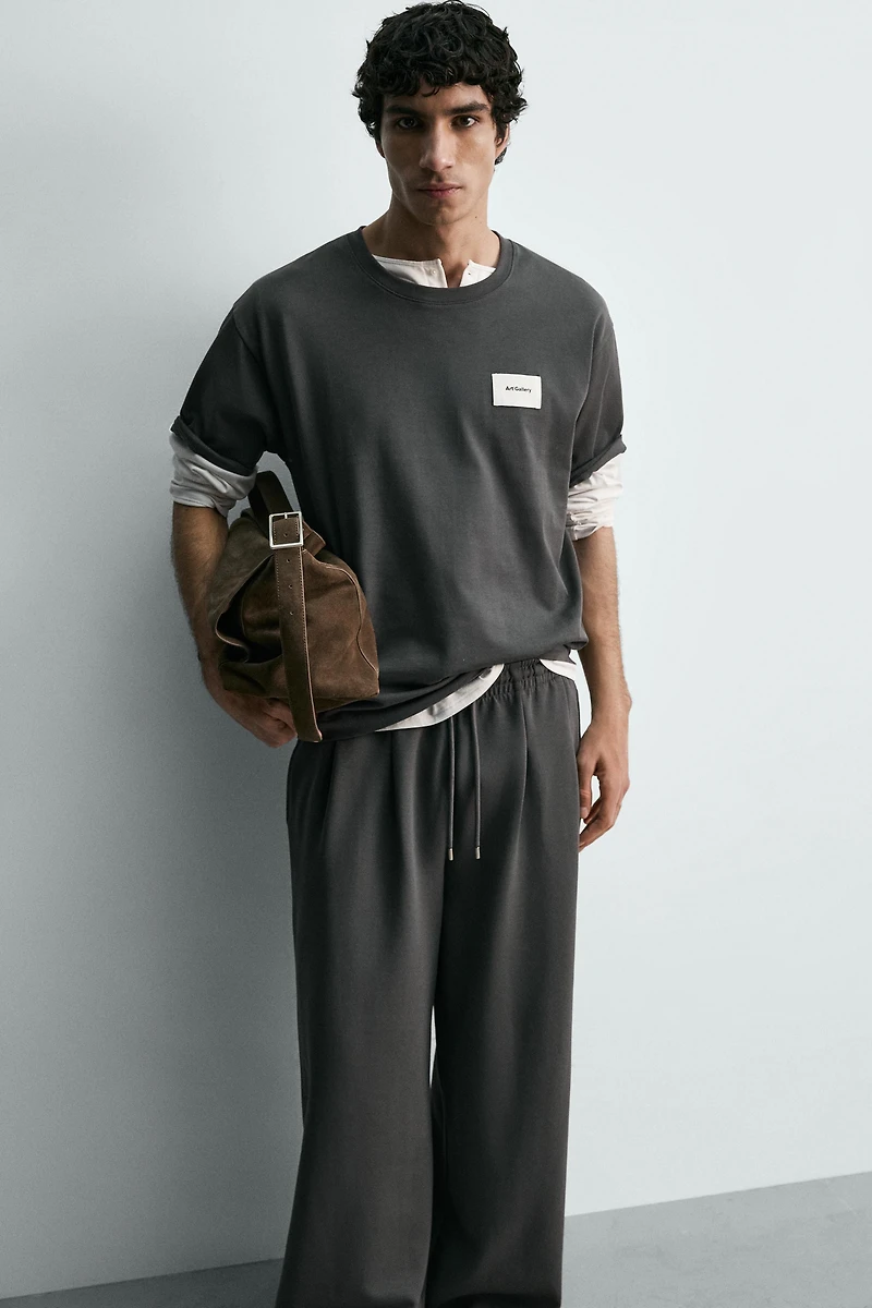INTERLOCK WIDE FIT JOGGER PANTS