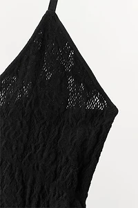 SEAMLESS LACE SHORT JUMPSUIT