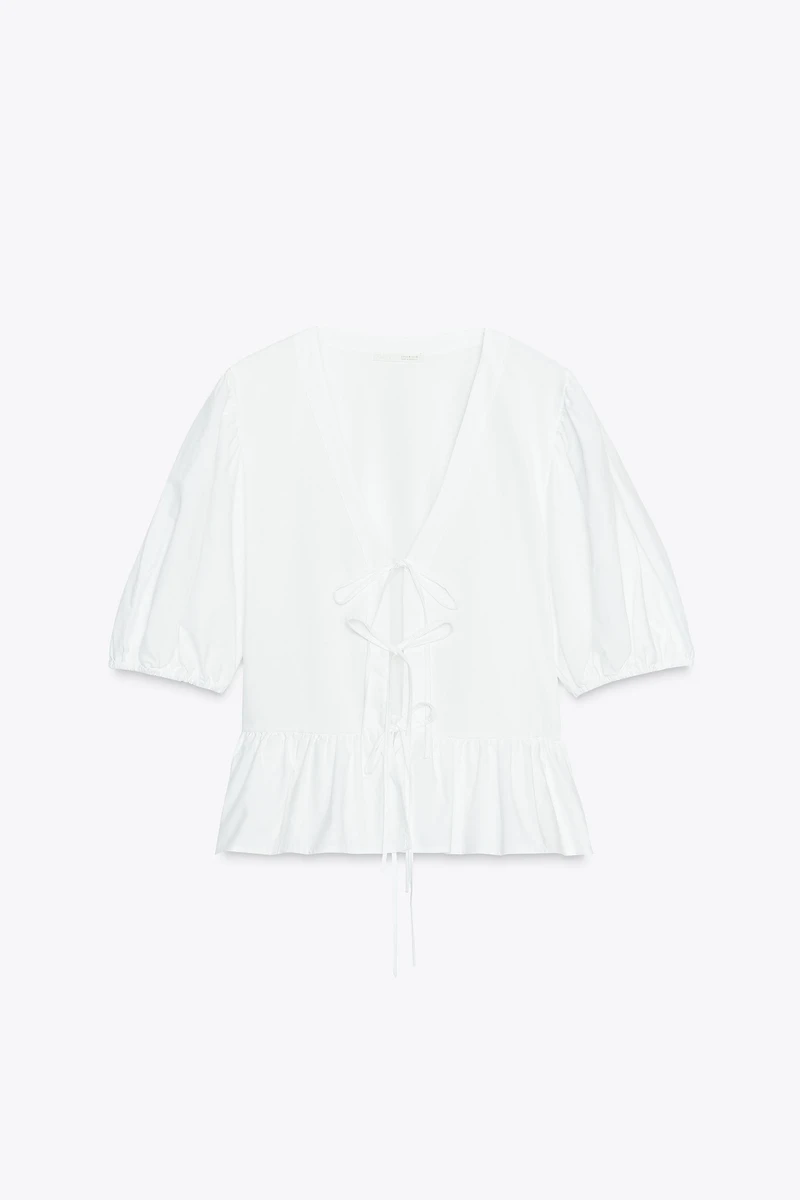 TOP BIMATIÈRE À LACETS