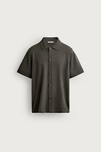 RELAXED FIT KNIT SHIRT
