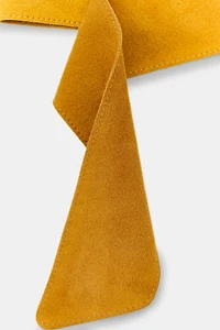 CEINTURE EN DAIM 100% À BOUCLE CIRCULAIRE