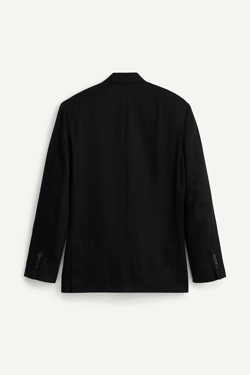 LINEN - LYOCELL DOUBLE BREASTED SUIT JACKET