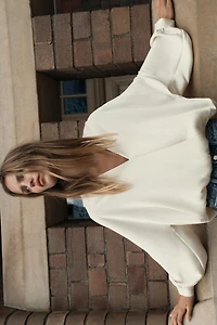 SATIN EFFECT WRAP BLOUSE