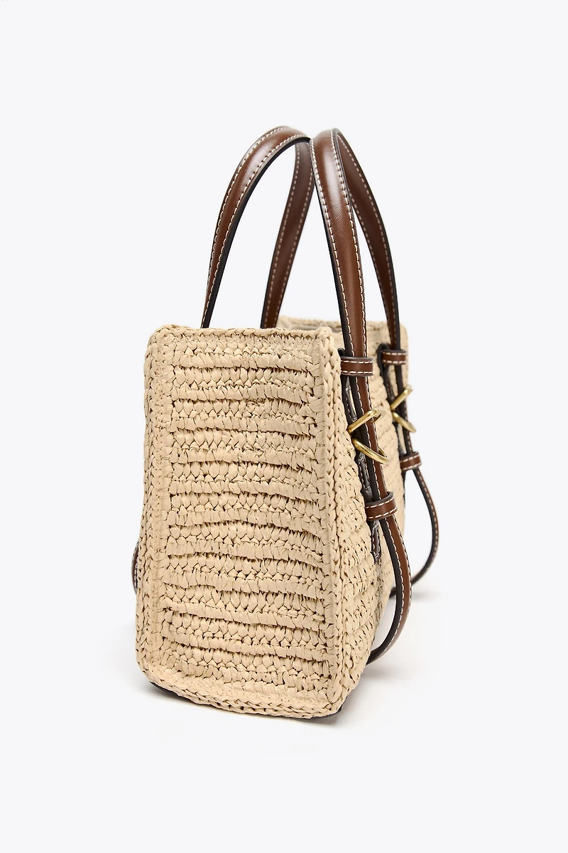 WOVEN MINI TOTE BAG