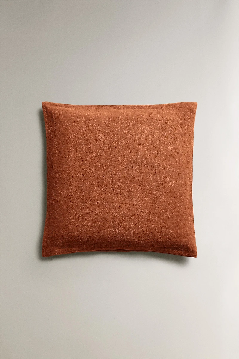 LINEN THROW PILLOW COVER