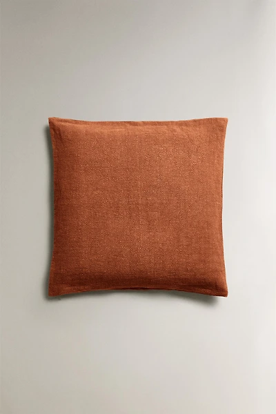 LINEN THROW PILLOW COVER