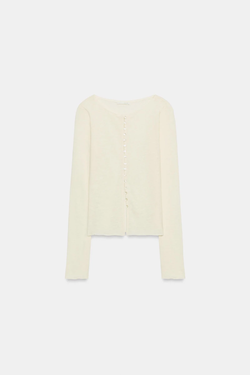 BUTTONED RUSTIC T-SHIRT