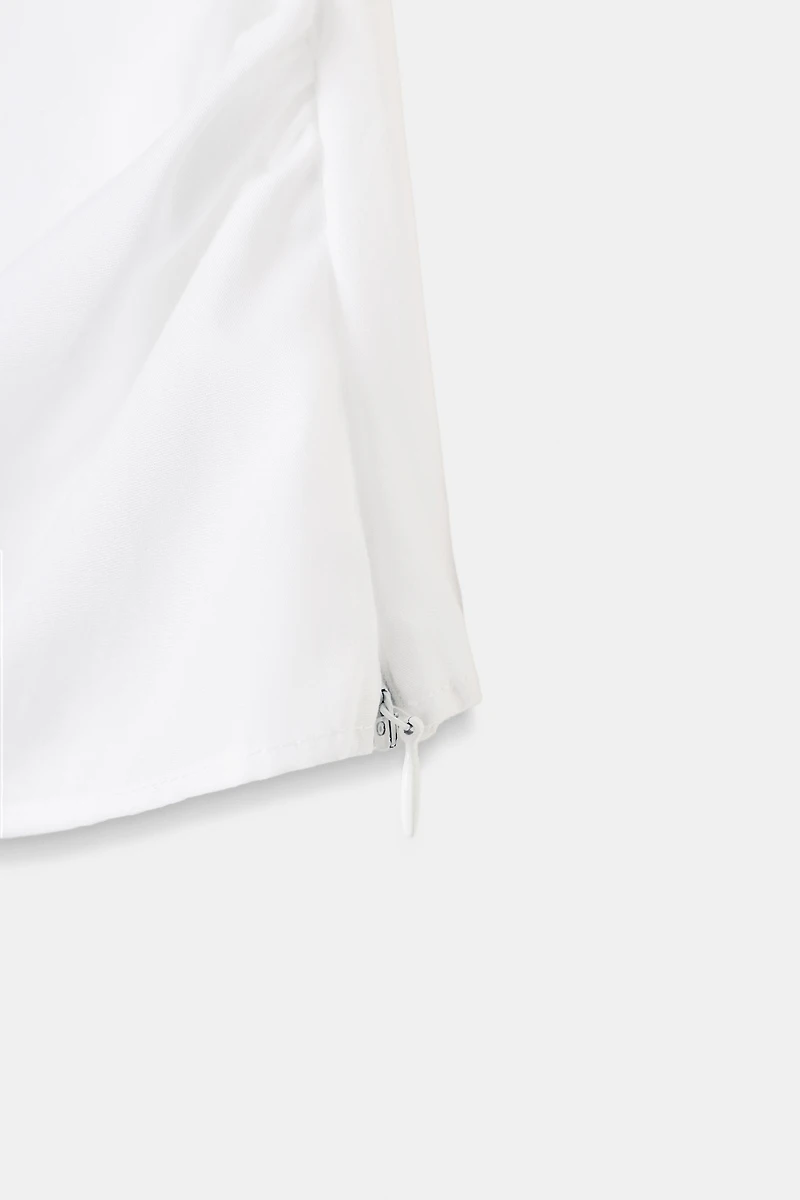 BALLOON SLEEVE POPLIN TOP