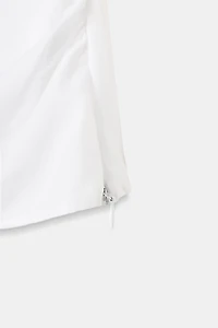 BALLOON SLEEVE POPLIN TOP