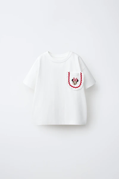 T-SHIRT POCHE ONDULÉE MINNIE MOUSE © DISNEY