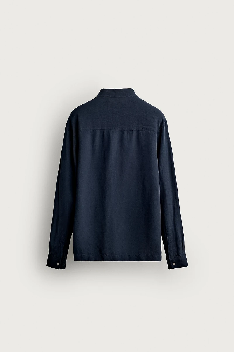 CHEMISE POLO REGULAR FIT VISCOSE - LIN