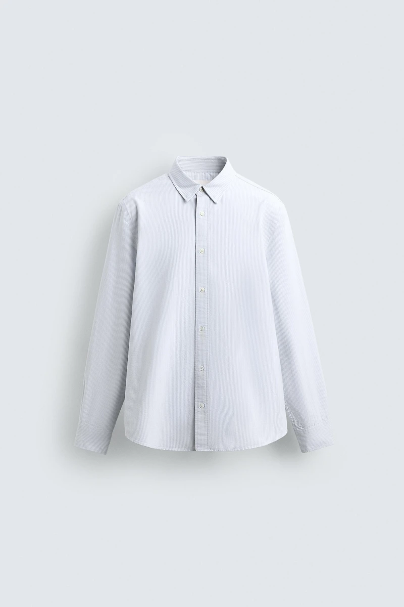 CHEMISE OXFORD RAYURES