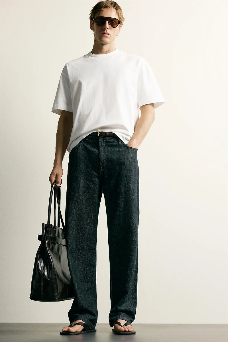 RELAXED FIT FLORAL LETTERING T-SHIRT