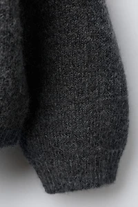 FLOCKED HEART KNIT JUMPER