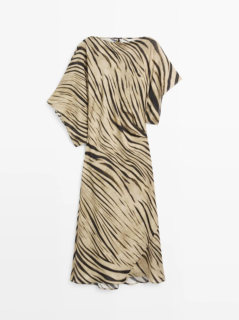 Long animal print dress