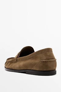 Mocassin à mors en cuir souple