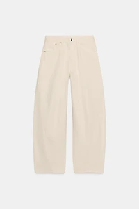 TRF MID-RISE BAGGY BALLOON JEANS