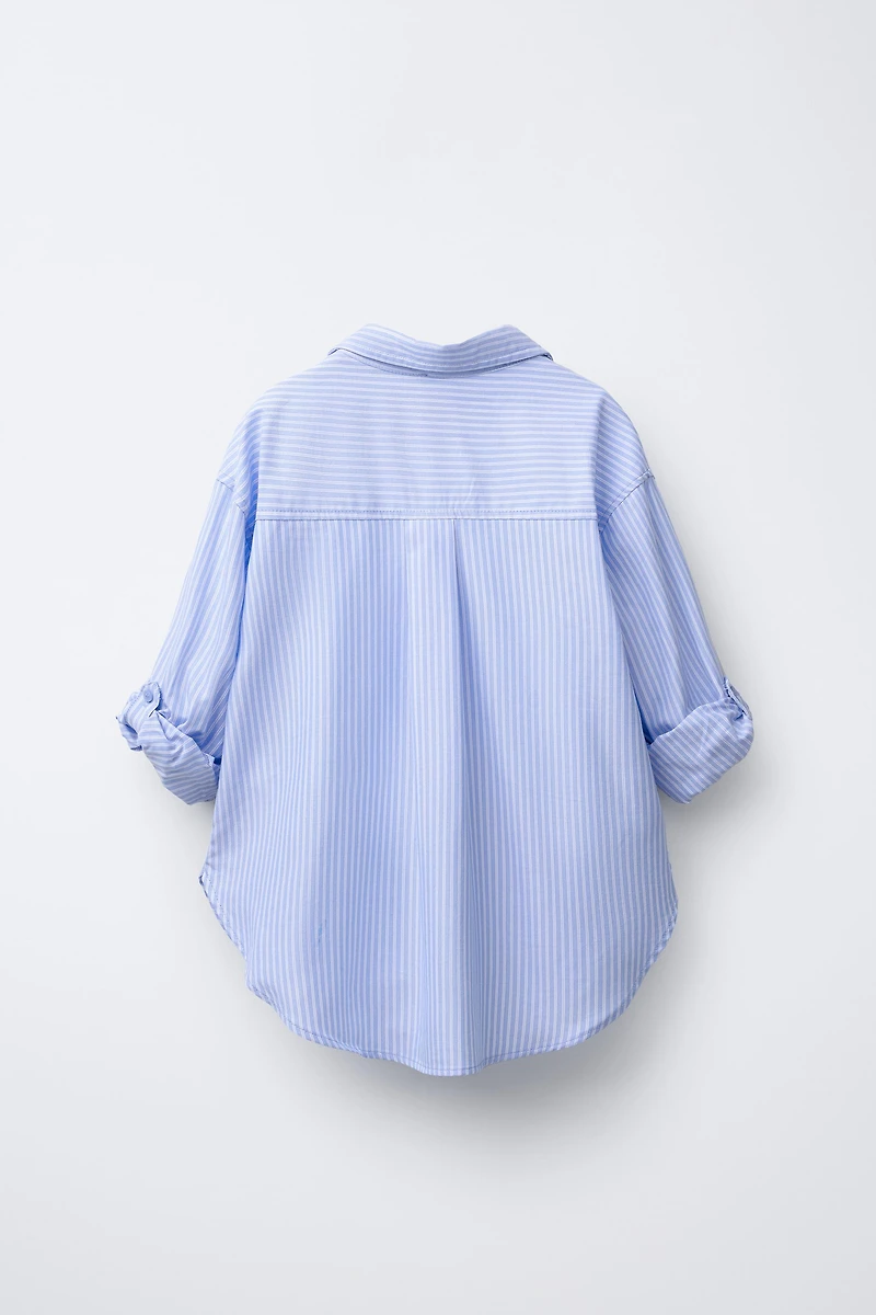 STRIPED SHIRT PACK WITH CONTRAST RIB T-SHIRT