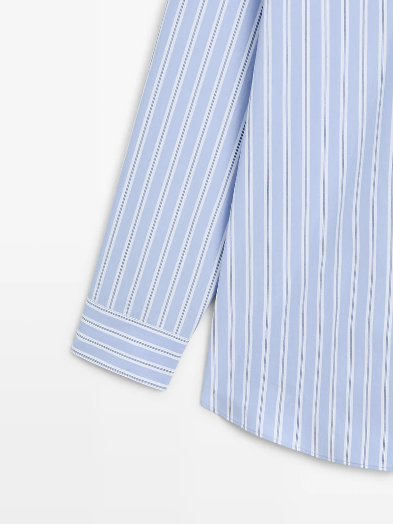 100% cotton striped shirt