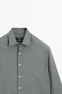 100% cotton check regular fit shirt