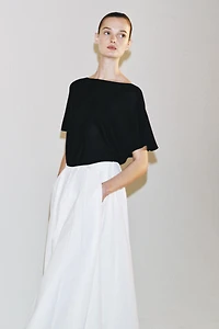 BOAT NECK KNIT TOP