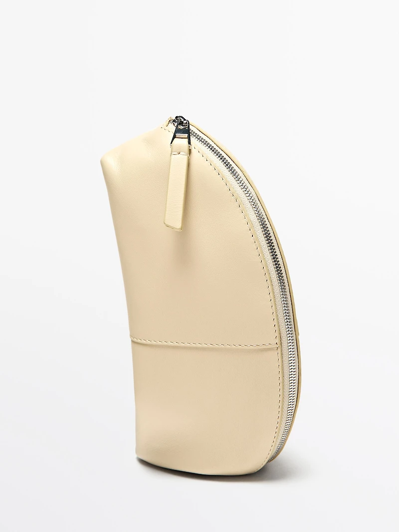 Nappa leather toiletry bag