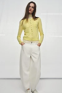 WOOL CARDIGAN WITH POCKETS