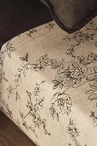 DRAP DE DESSUS IMPRIMÉ FLEURI