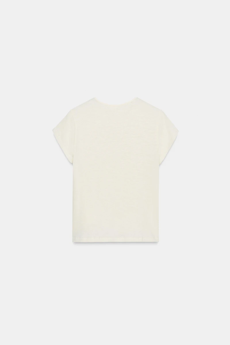 SHORT SLEEVE TEXTURED T-SHIRT