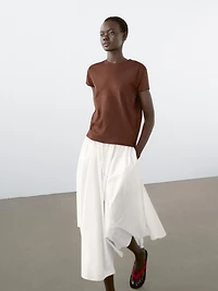 Flowing short sleeve T-shirt