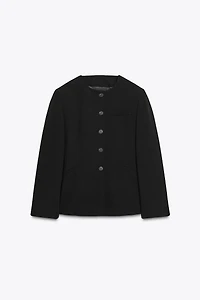 TAILORED BLAZER WITH SHOULDER PADS