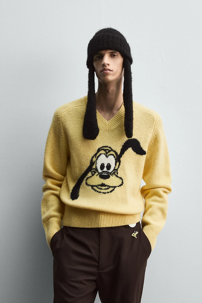 PLUTO WOOL SWEATER HARRY LAMBERT FOR ZARA X DISNEY
