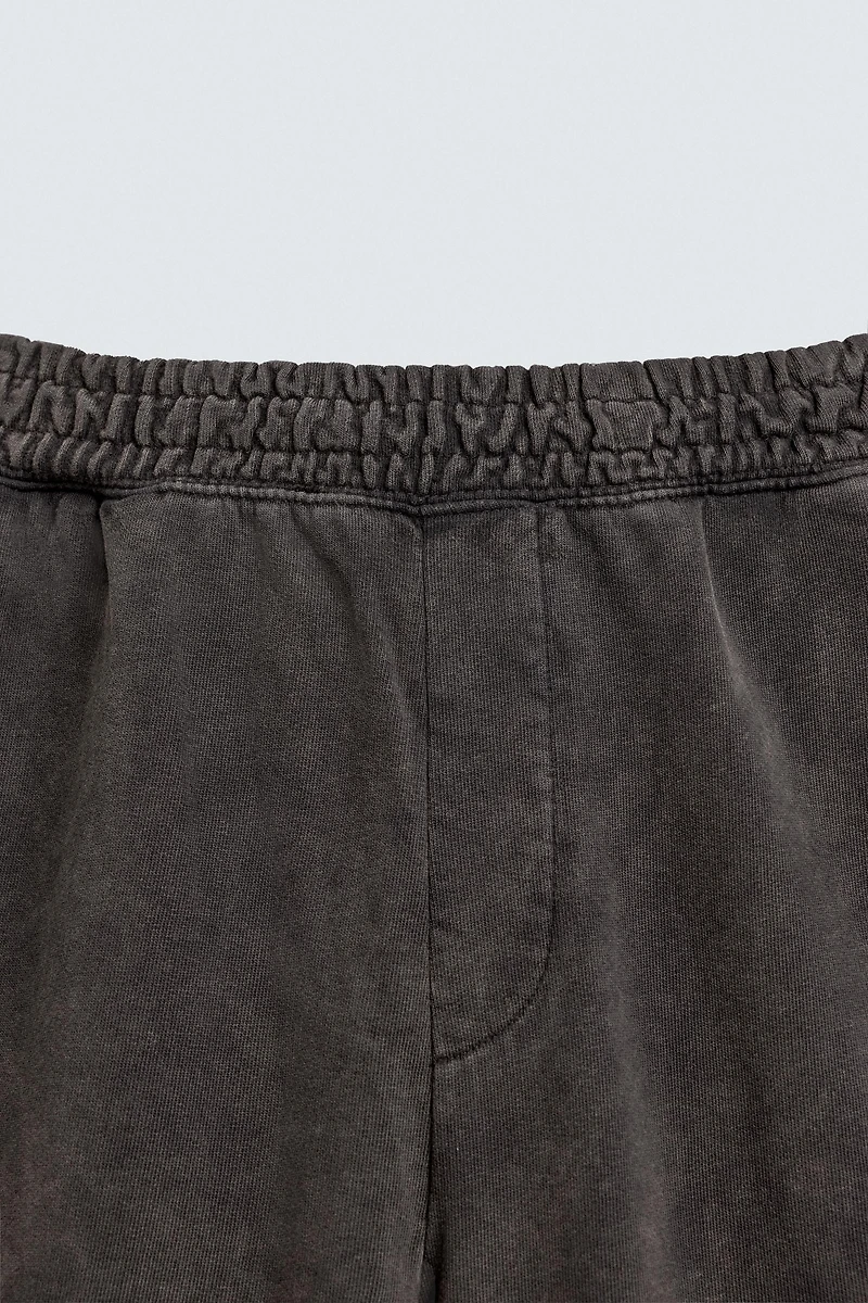 WASHED BALLOON FIT JOGGING PANTS