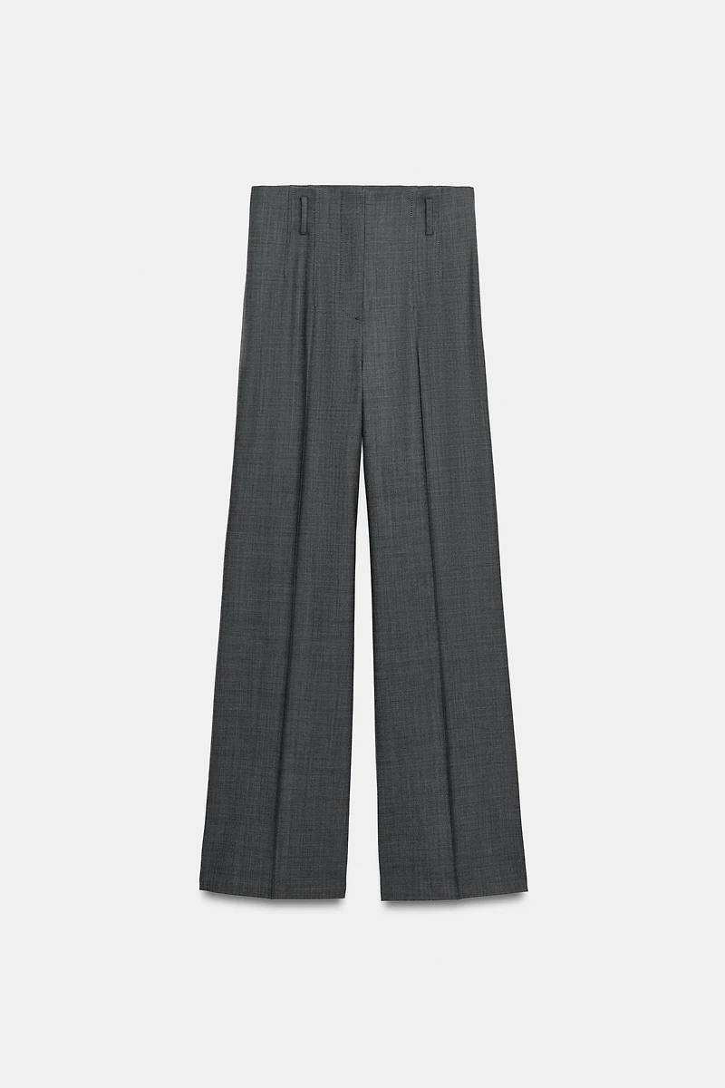 HIGH-WAISTED WOOL PANTS ZW COLLECTION