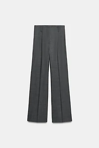 HIGH-WAISTED WOOL PANTS ZW COLLECTION