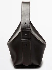 Small nappa leather shoulder bag