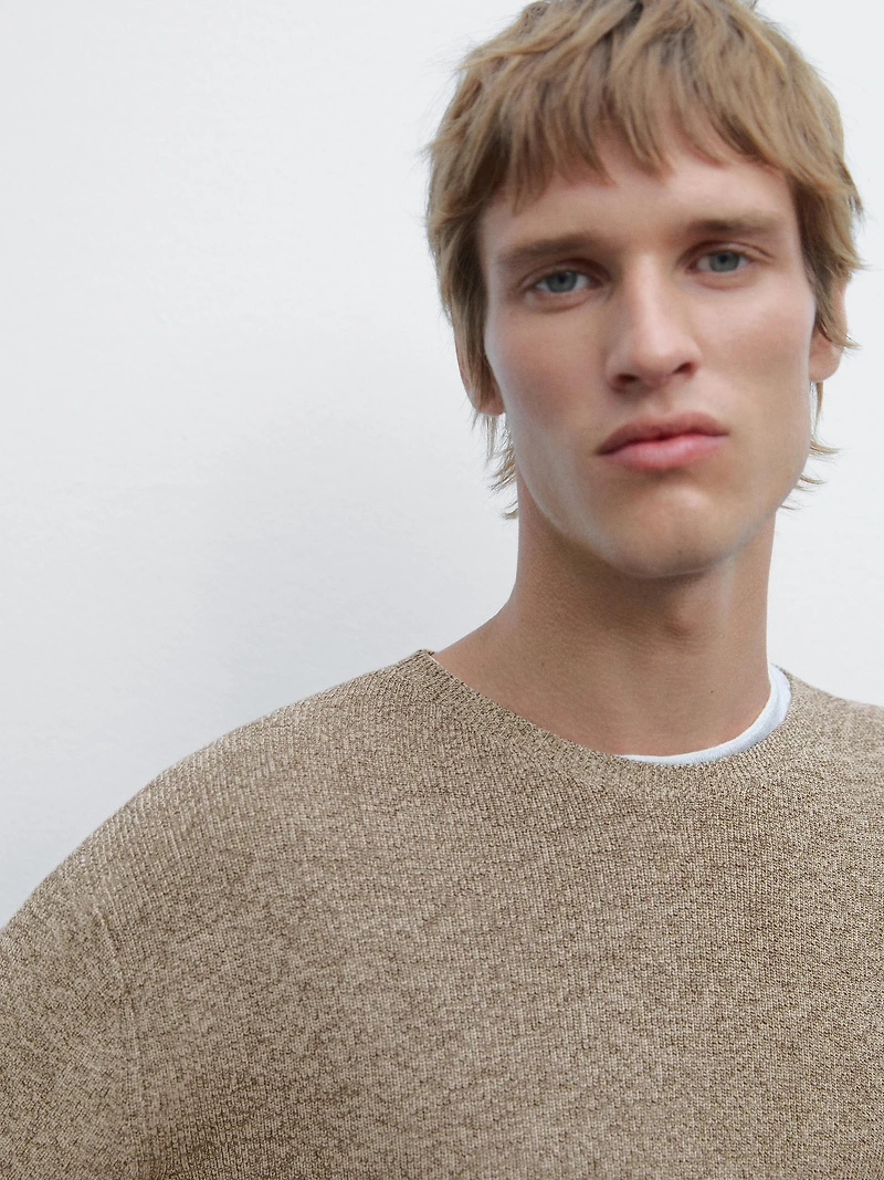 Pull en maille 100 % coton mouliné