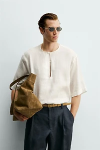 100% LINEN RELAXED FIT SHIRT