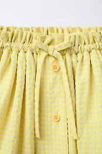 GINGHAM CHECK SKORT